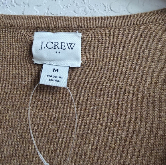 J CREW Vanessa Color Block Cardigan Sweater SZ M Open Jacket Nwot - Picture 4 of 8